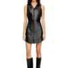 l-ilith Short zipped leather dress l-ilith Short zipped leather dress