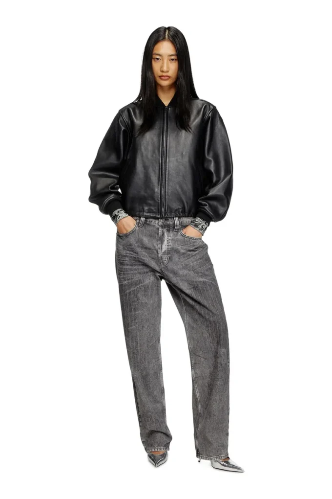 l-ilyan Leather bomber jacket l-ilyan Leather bomber jacket