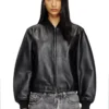 l-ilyan Leather bomber jacket l-ilyan Leather bomber jacket
