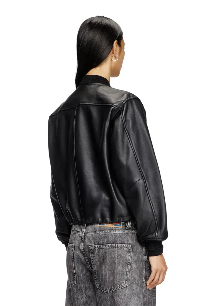 l-ilyan Leather bomber jacket l-ilyan Leather bomber jacket