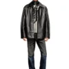 l-jess Padded leather jacket l-jess Padded leather jacket