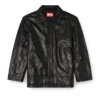 l-jess Padded leather jacket l-jess Padded leather jacket