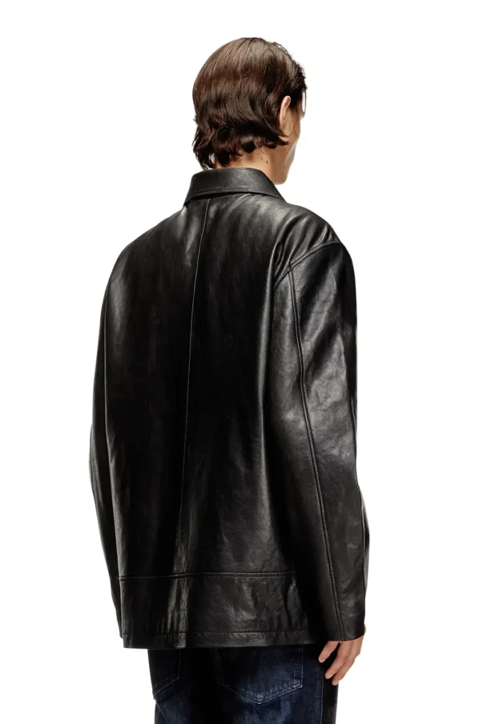 l-jess Padded leather jacket l-jess Padded leather jacket