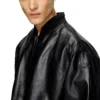 l-khat Waxed-leather bomber jacket