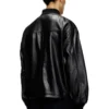 l-khat Waxed-leather bomber jacket