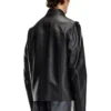l-korn-a Leather jacket with embossed Oval D l-korn-a Leather jacket with embossed Oval D