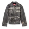 l-mayer Leather jacket with trompe l’oeil pockets l-mayer Leather jacket with trompe l’oeil pockets