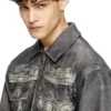 l-mayer Leather jacket with trompe l’oeil pockets l-mayer Leather jacket with trompe l’oeil pockets
