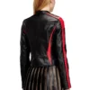 l-ovable Biker jacket in colour-block leather l-ovable Biker jacket in colour-block leather