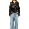 l-oys Belted jacket in boiled leather l-oys Belted jacket in boiled leather