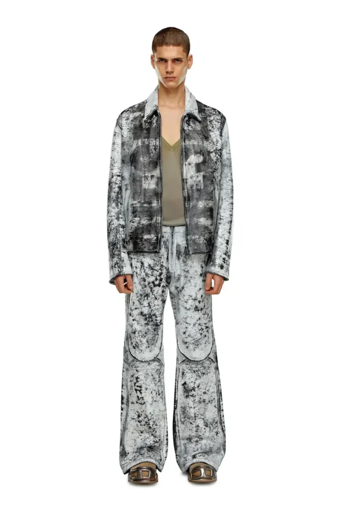 l-pylon-a Blouson jacket in treated leather l-pylon-a Blouson jacket in treated leather