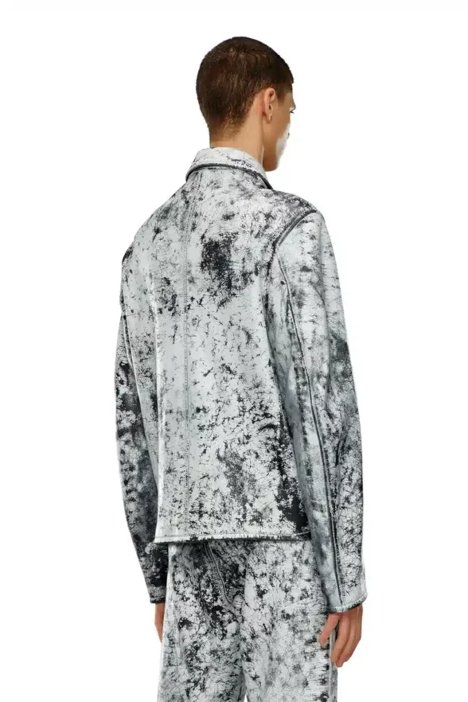 l-pylon-a Blouson jacket in treated leather l-pylon-a Blouson jacket in treated leather
