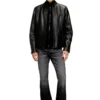 l-tad-wrd Biker jacket in waxed leather l-tad-wrd Biker jacket in waxed leather