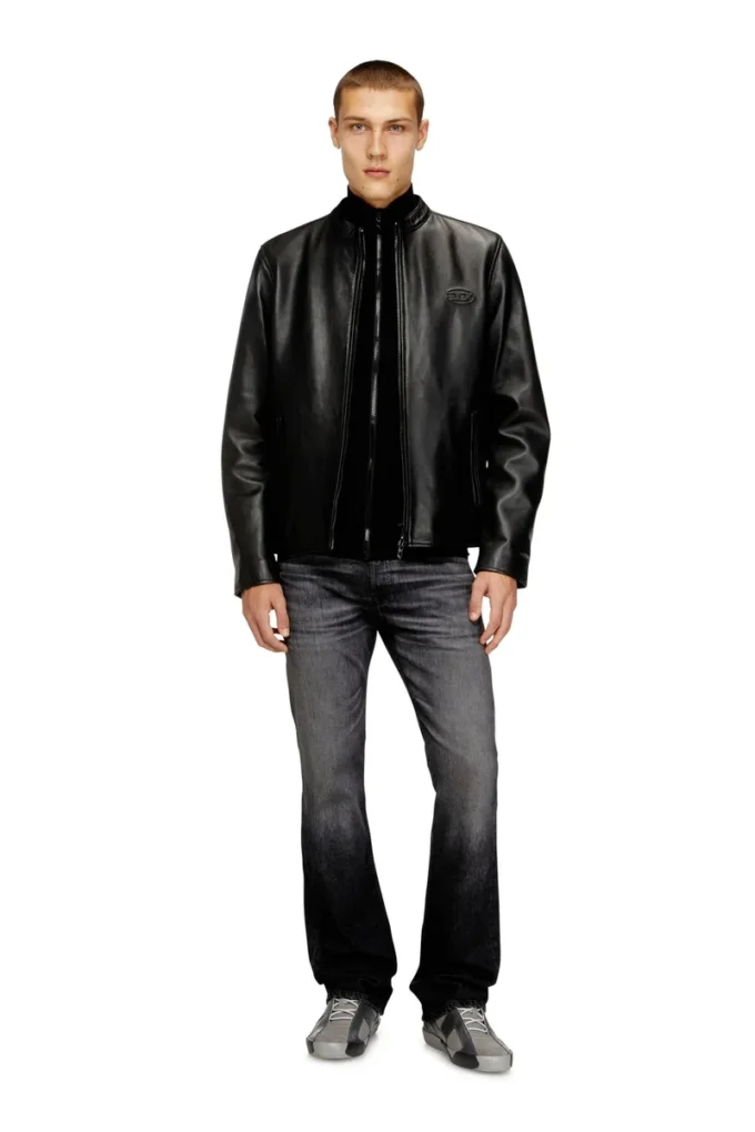 l-tad-wrd Biker jacket in waxed leather l-tad-wrd Biker jacket in waxed leather