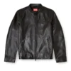 l-tad-wrd Biker jacket in waxed leather l-tad-wrd Biker jacket in waxed leather
