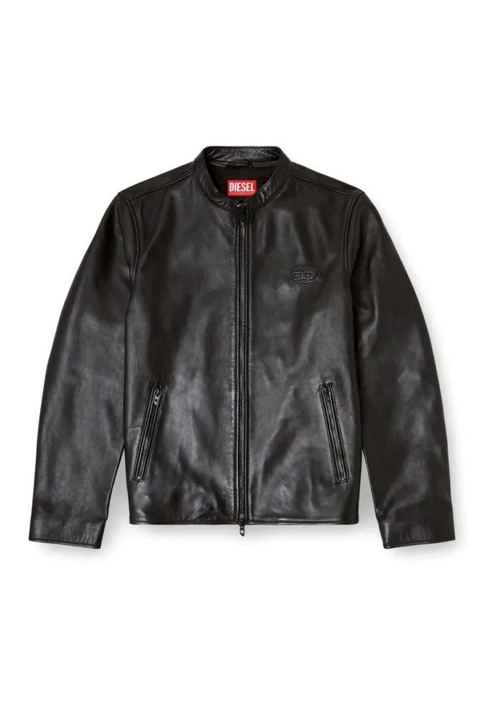 l-tad-wrd Biker jacket in waxed leather l-tad-wrd Biker jacket in waxed leather
