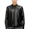 l-tad-wrd Biker jacket in waxed leather l-tad-wrd Biker jacket in waxed leather