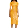 l_tina 4eva dress Iridescent knit polo dress with lotus print l_tina 4eva dress Iridescent knit polo dress with lotus print