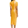 l_tina 4eva dress Iridescent knit polo dress with lotus print l_tina 4eva dress Iridescent knit polo dress with lotus print