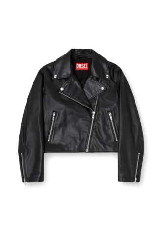 l-unatic Biker jacket in waxed leather l-unatic Biker jacket in waxed leather