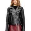 l-unatic Biker jacket in waxed leather l-unatic Biker jacket in waxed leather