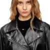 l-unatic Biker jacket in waxed leather l-unatic Biker jacket in waxed leather