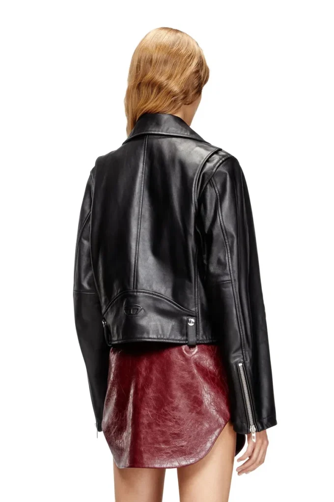l-unatic Biker jacket in waxed leather l-unatic Biker jacket in waxed leather