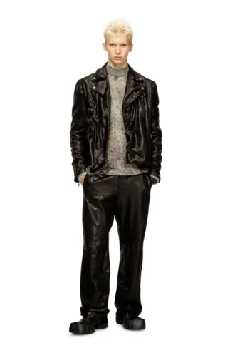 l-uncan Biker jacket in boiled leather l-uncan Biker jacket in boiled leather