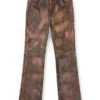 l-ysa Jean-cut distressed leather pants l-ysa Jean-cut distressed leather pants