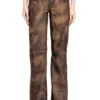 l-ysa Jean-cut distressed leather pants l-ysa Jean-cut distressed leather pants