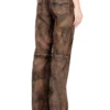 l-ysa Jean-cut distressed leather pants l-ysa Jean-cut distressed leather pants
