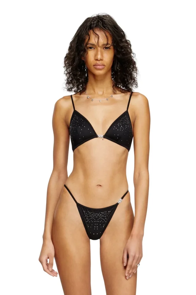 luna-dnm Microfibre triangle bra with crystals luna-dnm Microfibre triangle bra with crystals