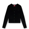 m-alima Wool cardigan with cut-out logo m-alima Wool cardigan with cut-out logo