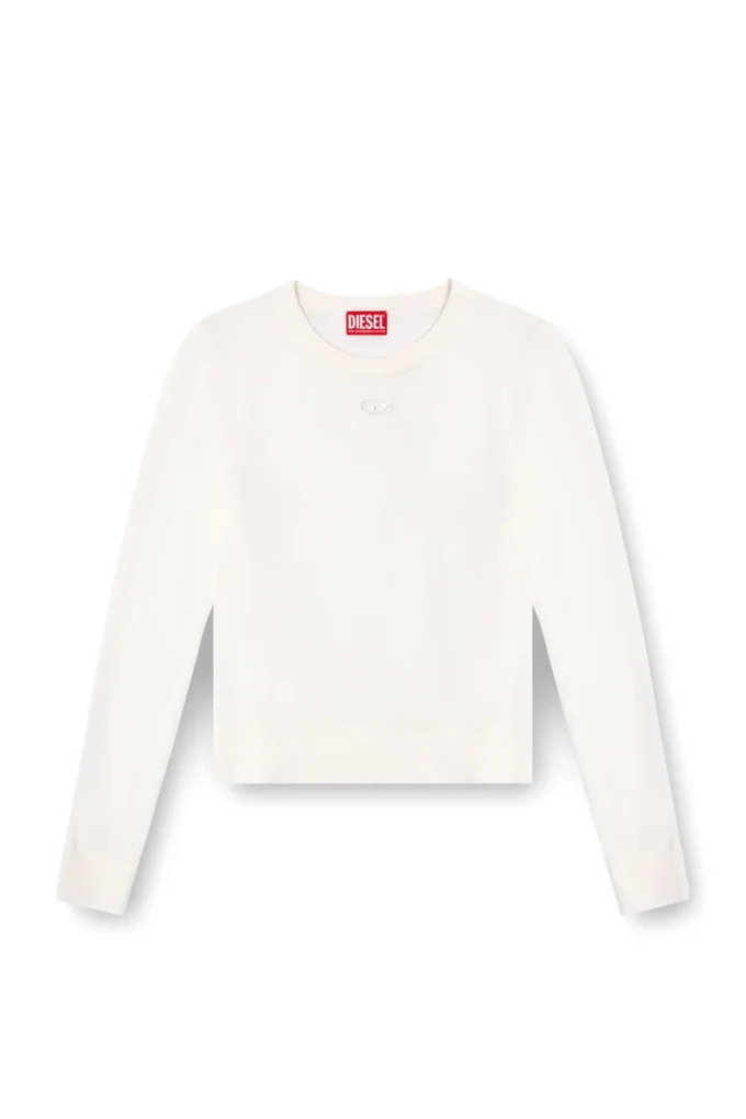 m-alinesa Wool jumper with cut-out logo m-alinesa Wool jumper with cut-out logo