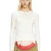 m-alinesa Wool jumper with cut-out logo m-alinesa Wool jumper with cut-out logo