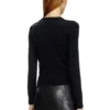 m-alinesa Wool jumper with cut-out logo m-alinesa Wool jumper with cut-out logo