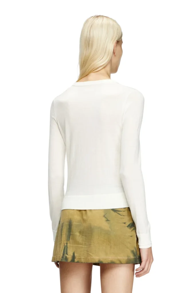 m-alinesa Wool jumper with cut-out logo m-alinesa Wool jumper with cut-out logo