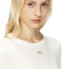 m-alinesa Wool jumper with cut-out logo m-alinesa Wool jumper with cut-out logo
