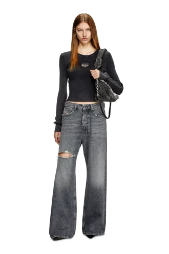 m-anchor-a Cropped jumper with cut-out logo