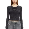 m-anchor-a Cropped jumper with cut-out logo m-anchor-a Cropped jumper with cut-out logo