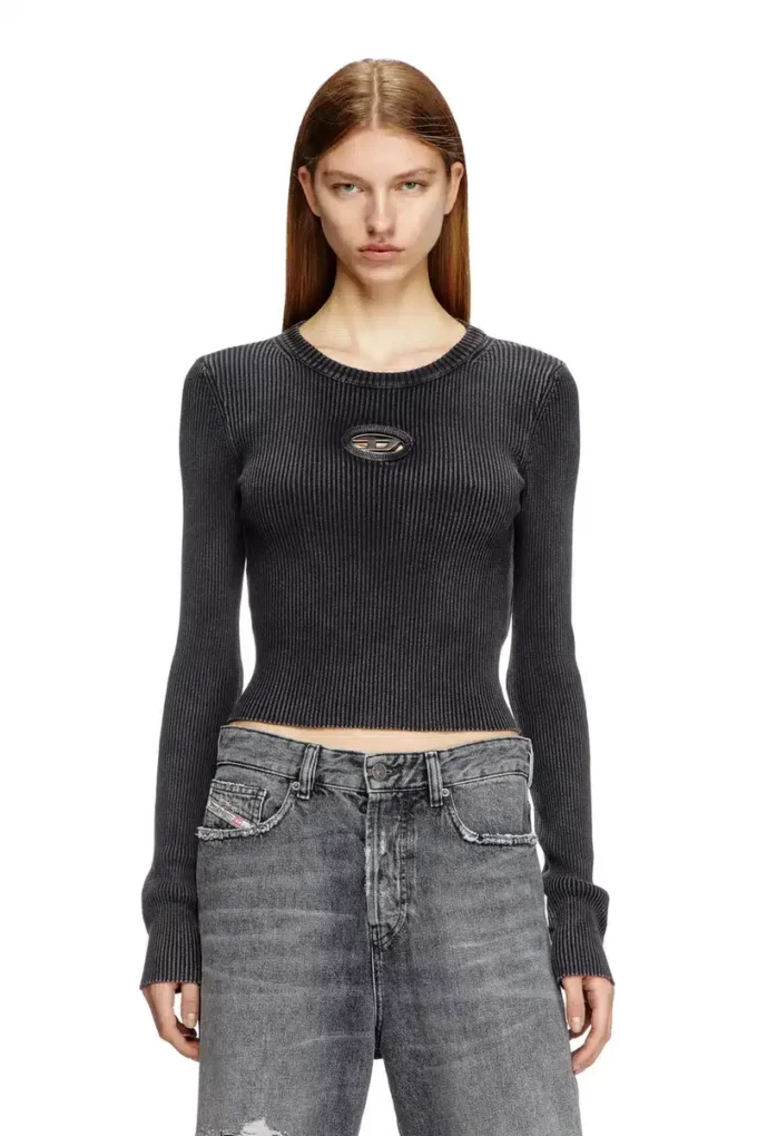 m-anchor-a Cropped jumper with cut-out logo m-anchor-a Cropped jumper with cut-out logo