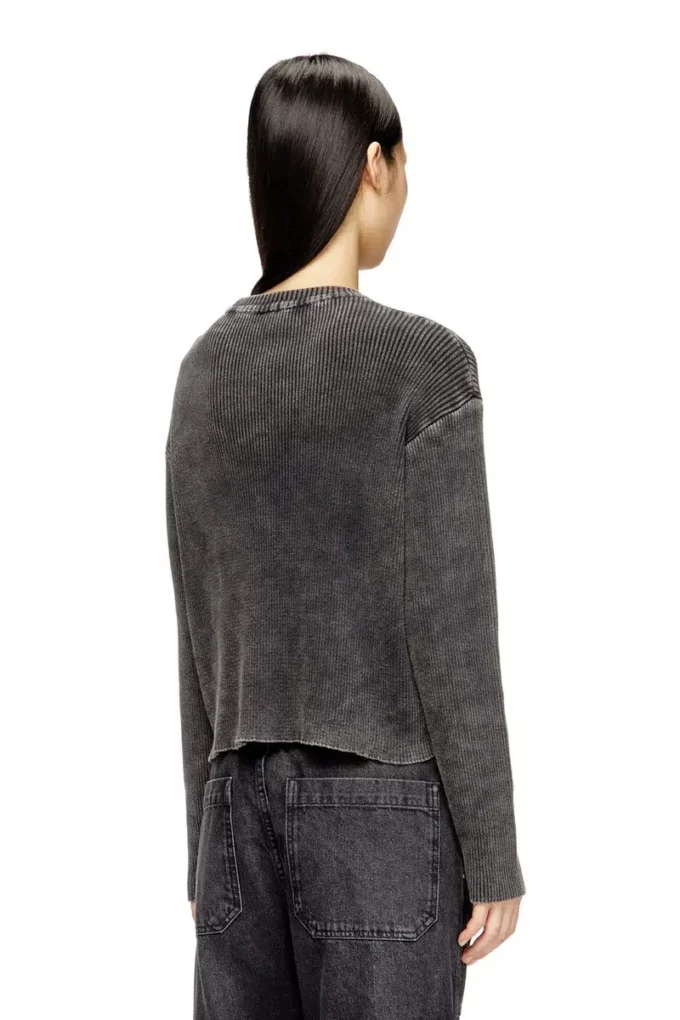 m-anchorex Cut-out ribbed jumper with Oval D plaque m-anchorex Cut-out ribbed jumper with Oval D plaque