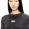 m-anchorex Cut-out ribbed jumper with Oval D plaque m-anchorex Cut-out ribbed jumper with Oval D plaque