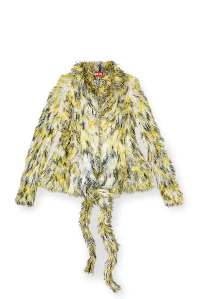 m-annaine Open-front cardigan in fluffy knit m-annaine Open-front cardigan in fluffy knit