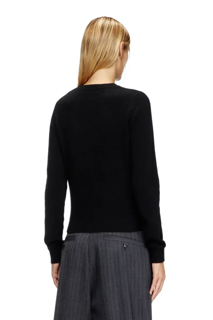 m-areesa-slim Cashmere-blend jumper with cut-out logo m-areesa-slim Cashmere-blend jumper with cut-out logo