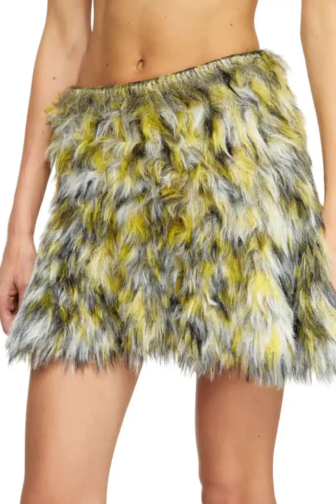 m-astrella Mini skirt in fluffy jacquard knit m-astrella Mini skirt in fluffy jacquard knit