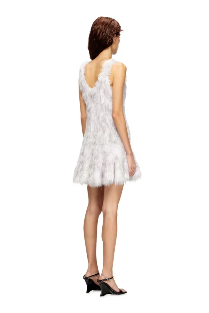 m-astrid Mini dress in fluffy jacquard knit m-astrid Mini dress in fluffy jacquard knit