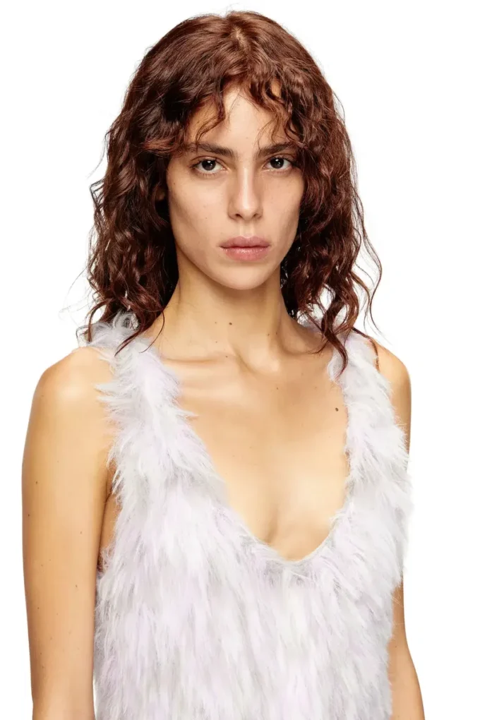 m-astrid Mini dress in fluffy jacquard knit m-astrid Mini dress in fluffy jacquard knit