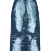 m-begonia Midi skirt in devoré metallic knit m-begonia Midi skirt in devoré metallic knit