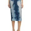 m-begonia Midi skirt in devoré metallic knit m-begonia Midi skirt in devoré metallic knit